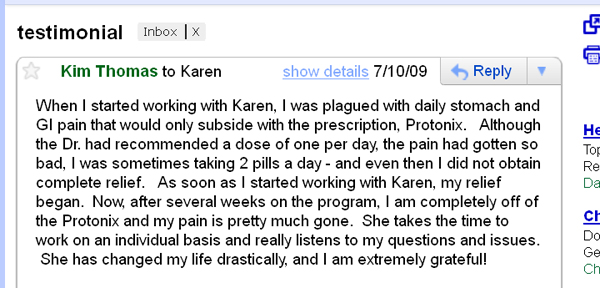 Leaky Gut Syndrome Testimonial