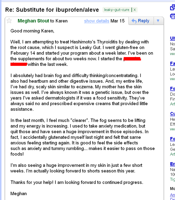 Leaky Gut Syndrome Testimonial