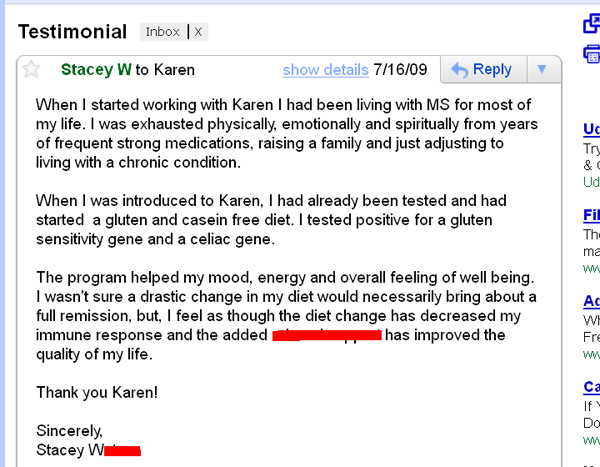 Leaky Gut Syndrome Testimonial