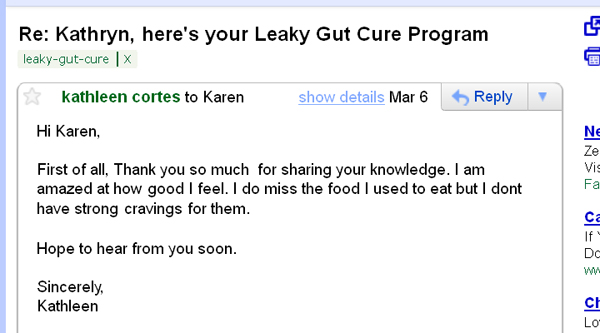 Leaky Gut Syndrome Testimonial